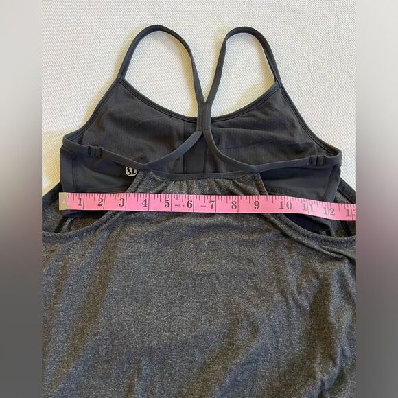 Lulelemon Athletica Women's Racerback Top Size 4 Black and Gray - Picture 8 of 11